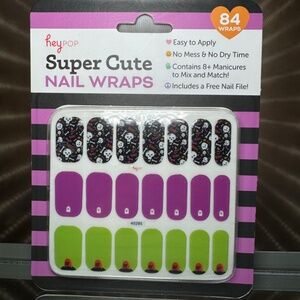 heypop 84 Nail Wraps ~ Halloween, Skulls and Tombstones ~ BNIB